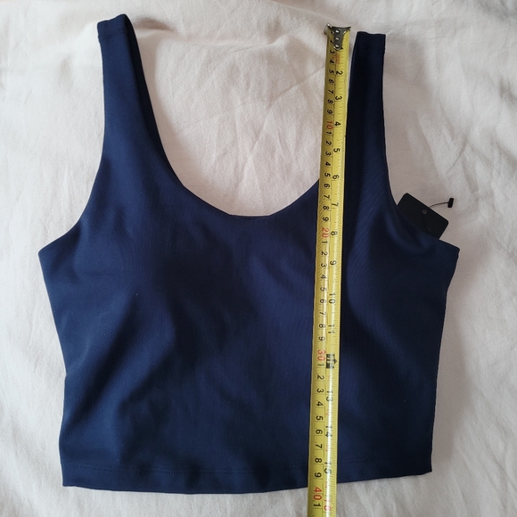 Active Wear Bra Tank Top Built-in Bra Navy Size Small Yoga Exercise Sports - Picture 12 of 12